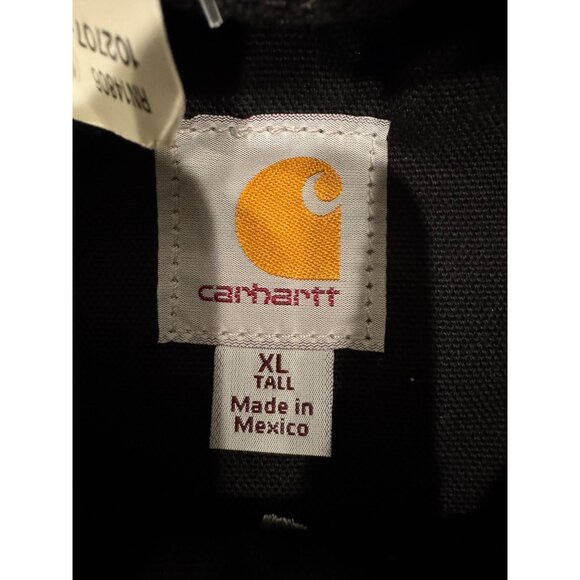 Carhartt Full Swing Chore Coat Black Sherpa-Lined Jacket Men’s XL Tall Workwear - Picture 6 of 9